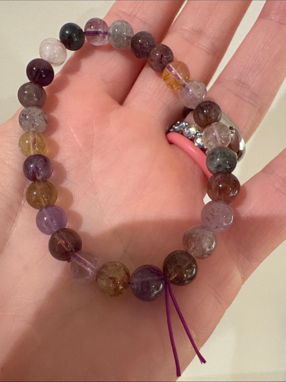 Multicolor Natural Gemstone Beaded Bracelet - Women's Stretch Bracelet